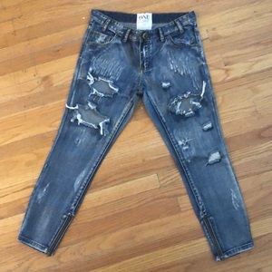 One Teaspoon distressed jeans